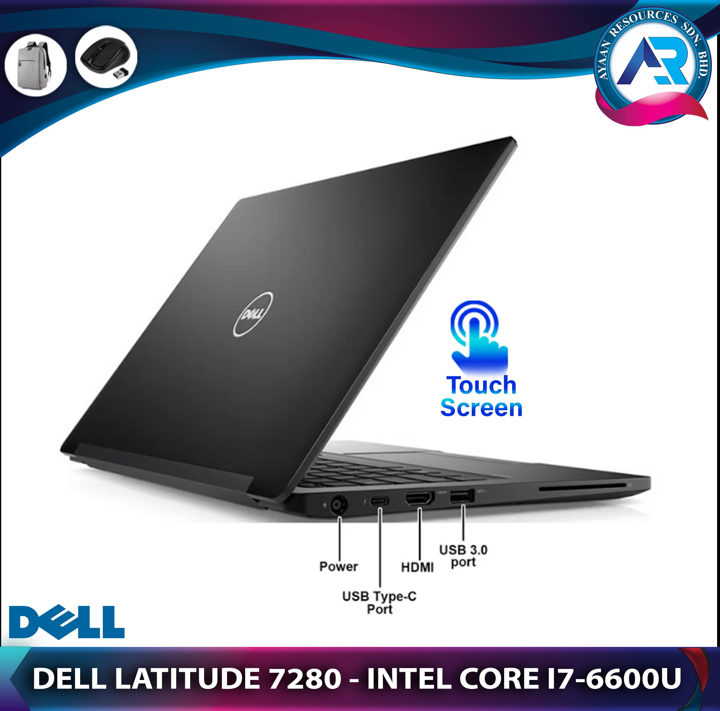 DELL LATITUDE 7280 I7 TOUCH SCREEN, CORE I7-6600U 16GB