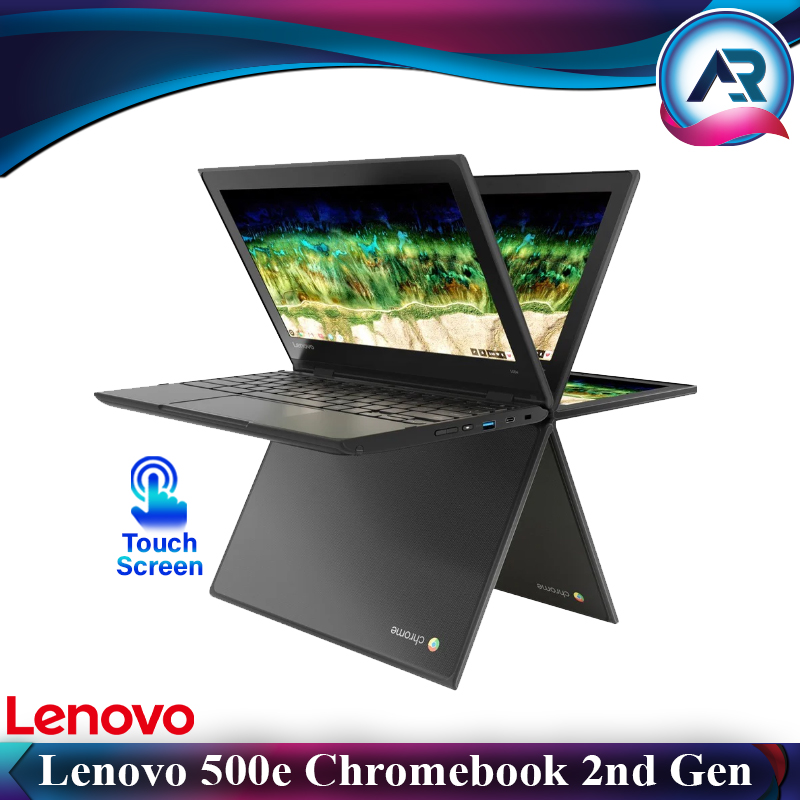 LENOVO 500E CHROMEBOOK 2ND GEN (360 TOUCH SCREEN), 4GB RAM, 16GB